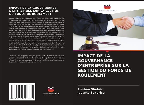 Produktbild: Impact De La Gouvernance D'entreprise Sur La Gestion Du Fonds De Roulement