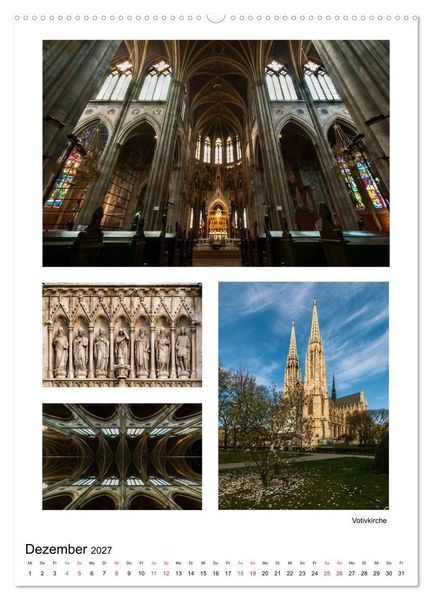 Produktbild: Verborgen in Wien (hochwertiger Premium Wandkalender 2027 DIN A2 hoch), Kunstdruck in Hochglanz