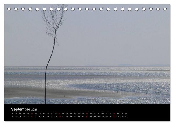 Produktbild: Wunderbare Nordsee (Tischkalender 2026 DIN A5 quer), CALVENDO Monatskalender