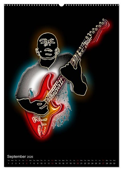 Produktbild: Jazz Over Time (High Quality Premium Wall Calendar 2026 DIN A2 portrait),CALVENDO 12 Month Wall Calendar