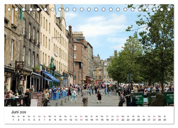 Produktbild: Schottlands Hauptstadt Edinburgh (Tischkalender 2026 DIN A5 quer), CALVENDO Monatskalender
