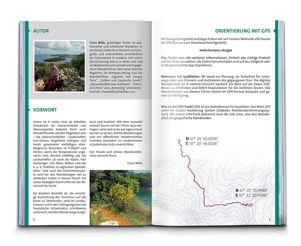 Produktbild: KOMPASS Wanderf&uuml;hrer Istrien mit Kvarner-Bucht, Krk, Rab, Cres und Losinj, 55 Touren