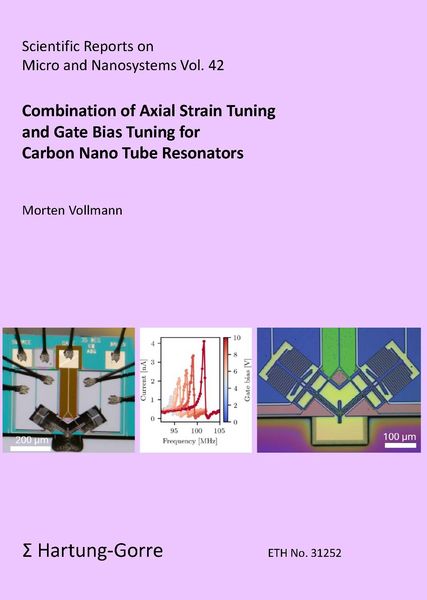 Produktbild: Combination of Axial Strain Tuning and Gate Bias Tuning for Carbon Nano Tube Resonators