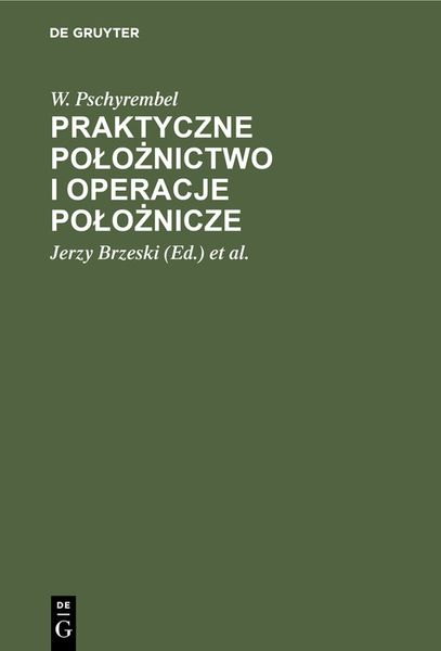 Produktbild: Praktyczne położnictwo i operacje położnicze