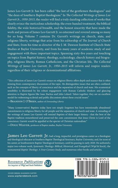 Produktbild: The Collected Writings of James Leo Garrett Jr., 1950-2015