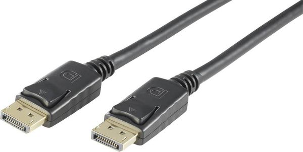 Digitus DisplayPort Anschlusskabel DisplayPort Stecker, DisplayPort Stecker 2.00 m Schwarz AK-340100-020-S  DisplayPort-