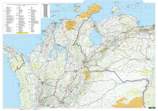 Produktbild: Kolumbien, Autokarte 1:1 Mio.