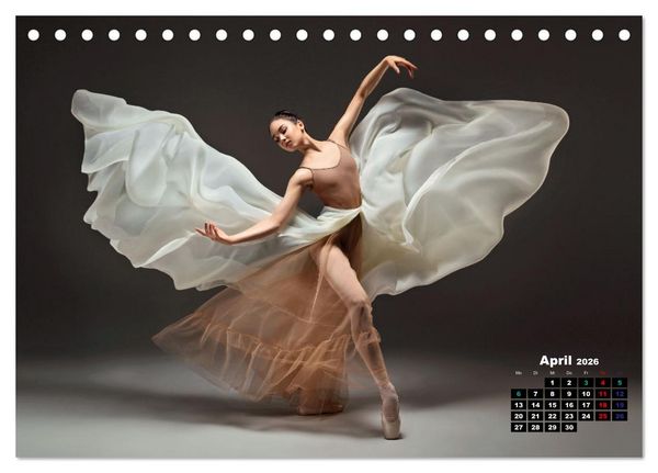 Produktbild: BALLETT - ein Hauch Magie (Tischkalender 2026 DIN A5 quer), CALVENDO Monatskalender
