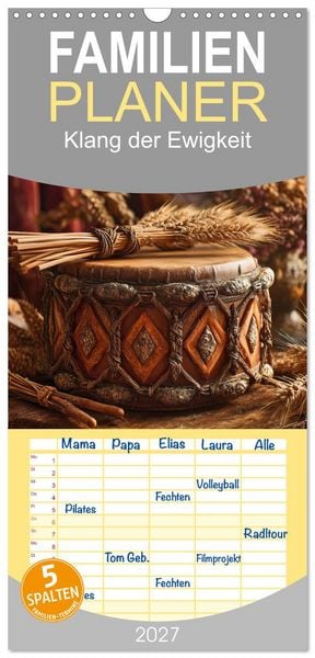 Produktbild: Familienplaner 2027 - Klang der Ewigkeit mit 5 Spalten (Wandkalender, 21 x 45 cm) CALVENDO