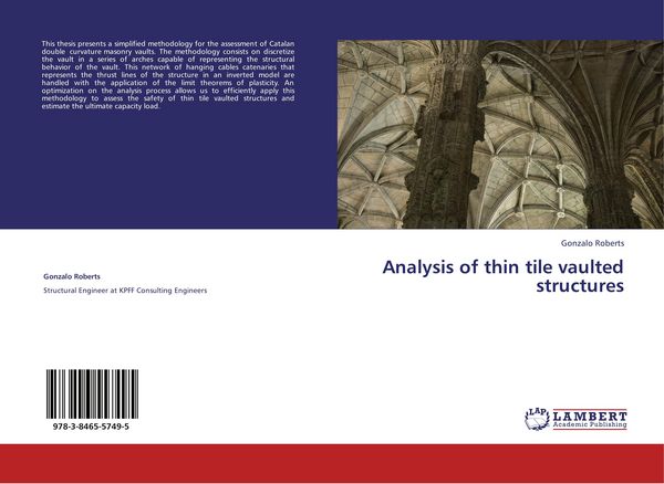 Produktbild: Analysis of thin tile vaulted structures