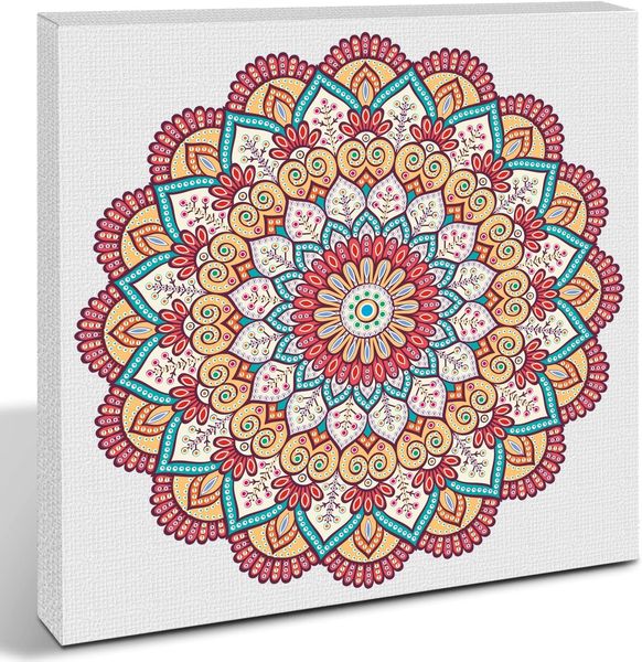 Produktbild: Diamond Painting "Diamantane Mandala Set 6", rot / orange / petrol