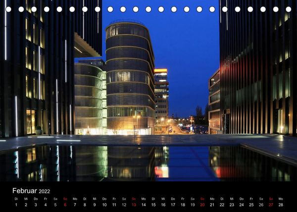 Produktbild: Abends in D&uuml;sseldorf (Tischkalender 2022 DIN A5 quer)