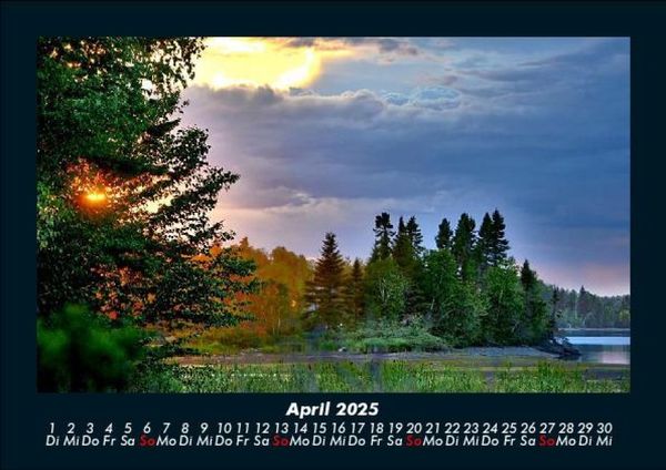 Produktbild: Landschaftskalender 2025 Fotokalender DIN A5