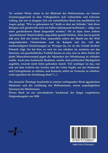 Produktbild: Das Buch von den &auml;gyptischen Mysterien