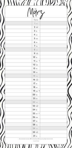 Produktbild: Termine für 2 Black and White 2026 Familienplaner - Timer - Termin-Planer - Couple-Kalender - Familien-Kalender - 22x45