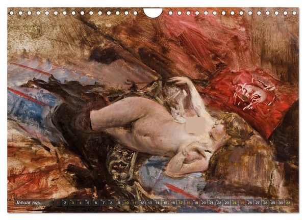 Produktbild: Liegende Sch&ouml;nheiten (Wandkalender 2026 DIN A4 quer), CALVENDO Monatskalender