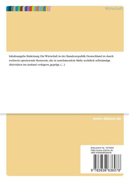 Produktbild: M&ouml;glichkeiten der W&auml;hrungsumrechnung und ihre Aussageproblematik f&uuml;r die Jahresabschlu&szlig;analyse von Konzernen