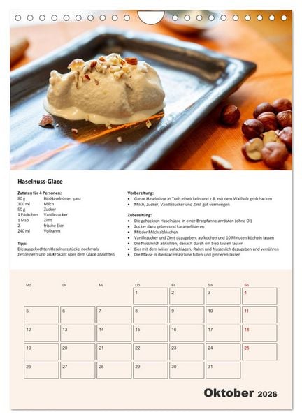 Produktbild: Der tolle Rezeptkalender (Wandkalender 2026 DIN A4 hoch), CALVENDO Monatskalender