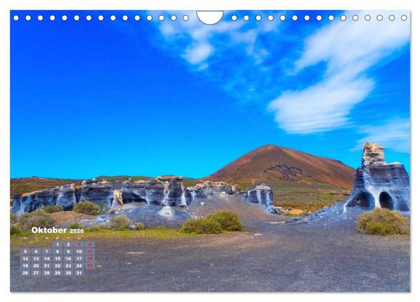 Produktbild: Lanzarote - Land der schwarzen Erde (Wandkalender 2026 DIN A4 quer), CALVENDO Monatskalender