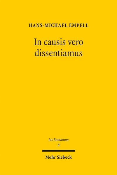 Produktbild: Empell, H: In causis vero dissentiamus