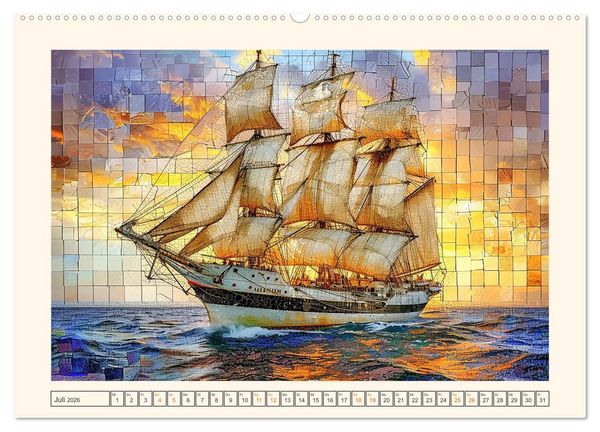Produktbild: Mosaike (hochwertiger Premium Wandkalender 2026 DIN A2 quer), Kunstdruck in Hochglanz