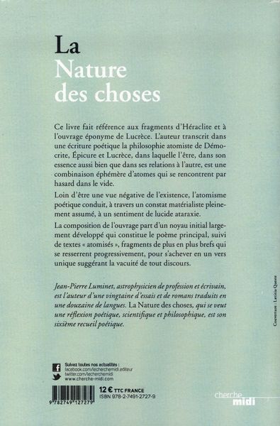 Produktbild: La Nature des Choses
