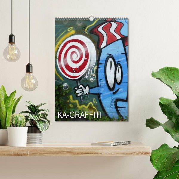 Produktbild: KA- GRAFFITI (Wandkalender 2026 DIN A3 hoch), CALVENDO Monatskalender