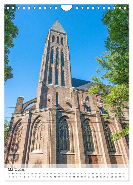 Produktbild: Kirchen in D&uuml;sseldorf (Wandkalender 2026 DIN A4 hoch), CALVENDO Monatskalender