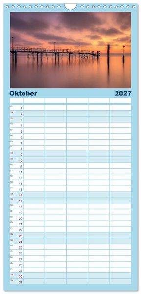 Produktbild: Familienplaner 2027 - Bodensee Weitblicke mit 5 Spalten (Wandkalender, 21 x 45 cm) CALVENDO
