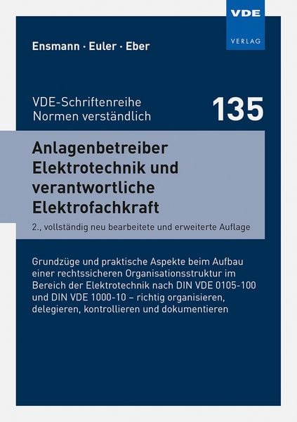 Produktbild: Anlagenbetreiber Elektrotechnik und verantwortliche Elektrofachkraft