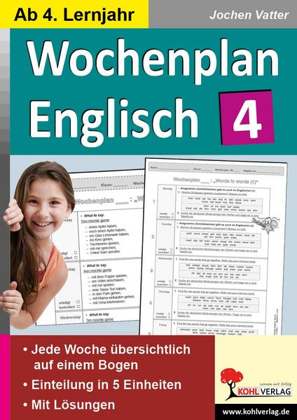 Produktbild: Wochenplan Englisch 4