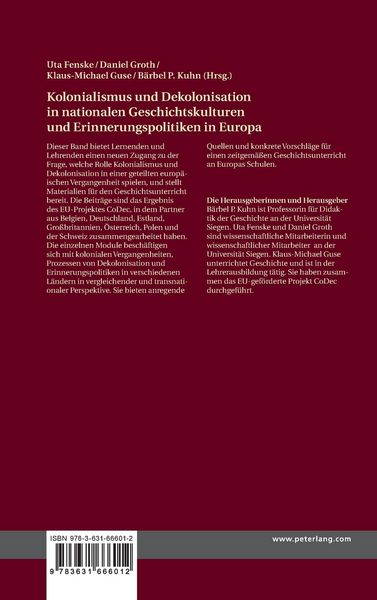 Produktbild: Kolonialismus und Dekolonisation in nationalen Geschichtskulturen und Erinnerungspolitiken in Europa