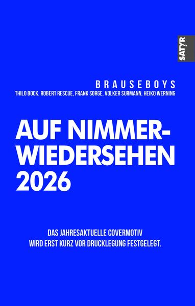 Produktbild: Auf Nimmerwiedersehen 2026