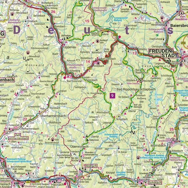 Produktbild: Freytag & berndt Stra&szlig;enkarte Schwarzwald 1:150.000