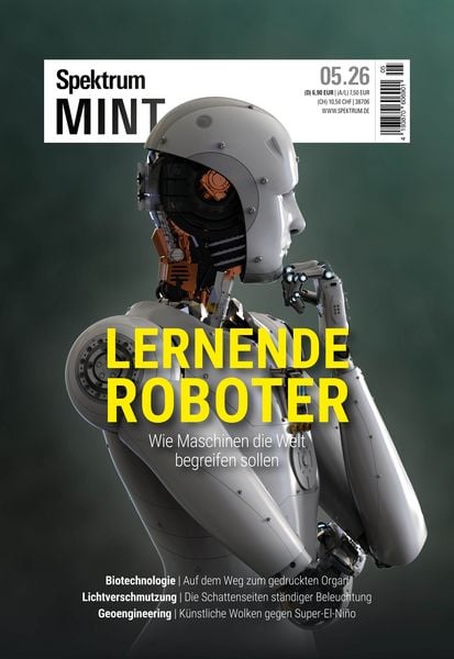Produktbild: Spektrum MINT 5/2026 - Lernende Roboter