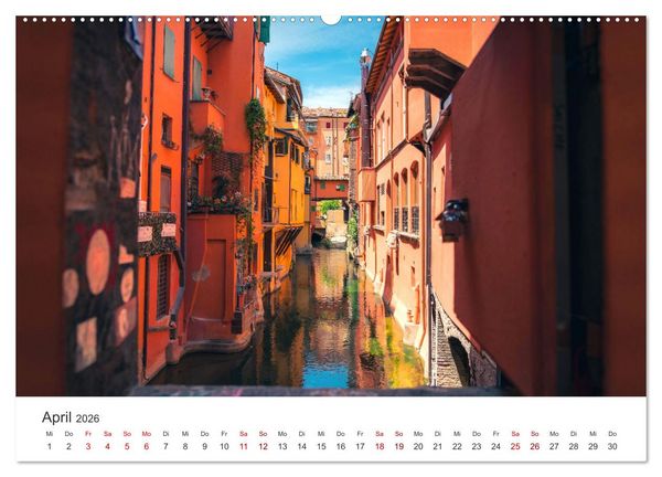 Produktbild: Bologna - Impressionen der wundersch&ouml;nen Universit&auml;tsstadt. (Wandkalender 2026 DIN A2 quer), CALVENDO Monatskalender