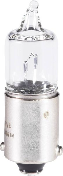 TRU Components 1590312 Miniatur-Halogenlampe 12V 5W BA9s Klar 1St.