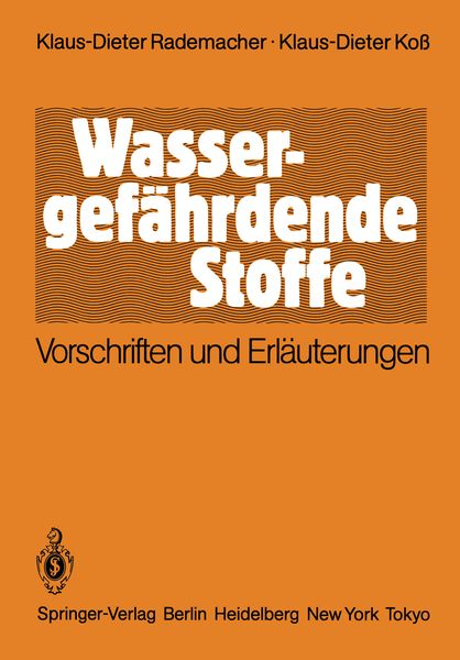 Produktbild: Wassergef&auml;hrdende Stoffe
