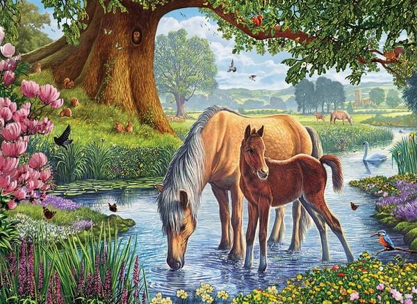 Puzzle 1000 Teile - Steve Crisp: The Fell Ponies by Steve Crisp