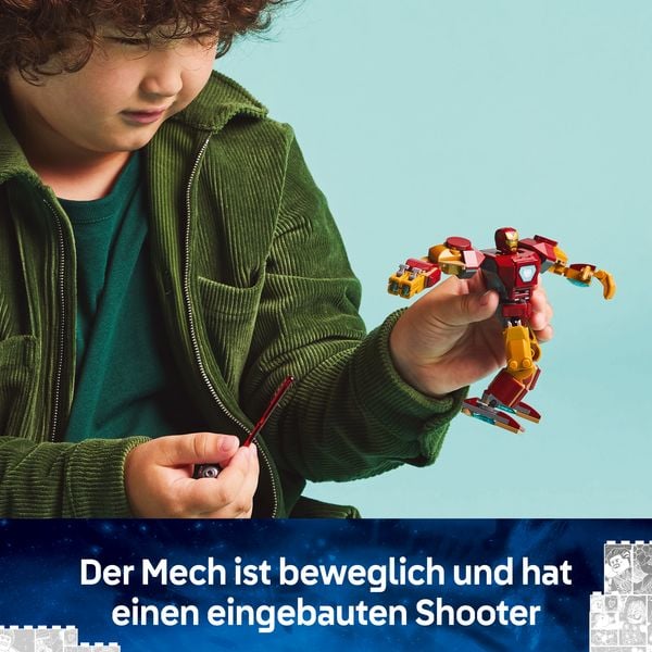 Produktbild: LEGO Marvel Iron Man Mech vs. Ultron - Superhelden Spielzeug 76307