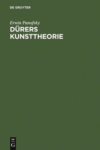 Produktbild: D&uuml;rers Kunsttheorie