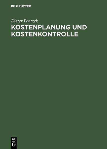 Produktbild: Kostenplanung und Kostenkontrolle
