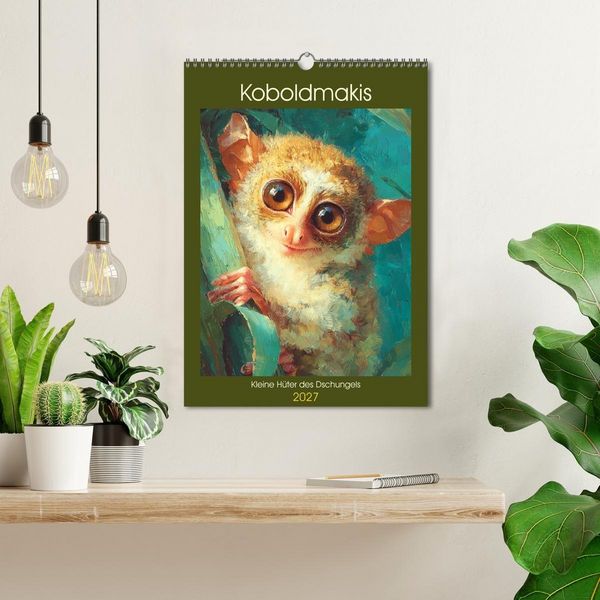 Produktbild: Koboldmakis. Kleine H&uuml;ter des Dschungels (Wandkalender 2027 DIN A3 hoch), CALVENDO Monatskalender