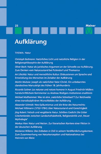 Produktbild: Aufkl&auml;rung, Band 25: Natur