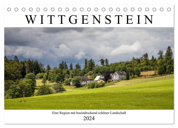 Wittgenstein – Eine Region mit beeindruckend schöner Landschaft (Tischkalender 2024 DIN A5 quer), CALVENDO Monatskalende