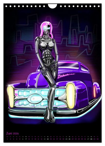 Produktbild: CYBER PINUPS (Wandkalender 2026 DIN A4 hoch), CALVENDO Monatskalender