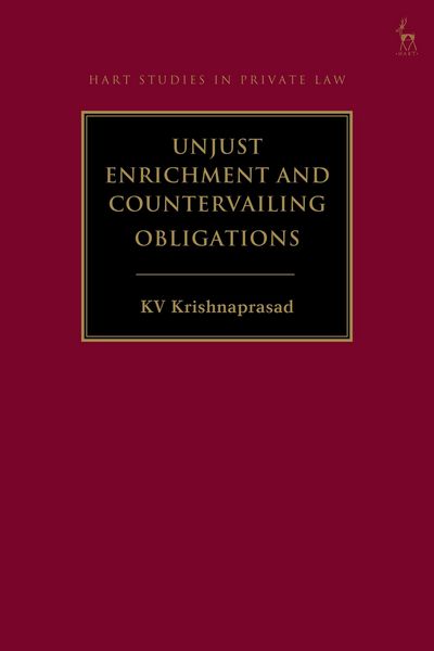 Produktbild: Krishnaprasad, K: Unjust Enrichment and Countervailing Oblig
