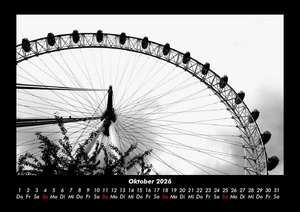 Produktbild: London 2026 Fotokalender DIN A3
