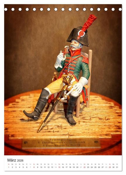 Produktbild: Historische Modellbaufiguren 2026 (Tischkalender 2026 DIN A5 hoch), CALVENDO Monatskalender