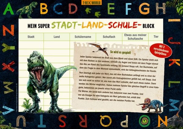 Produktbild: Meine superschlaue saurierst. Schulstart-Box - T-Rex World